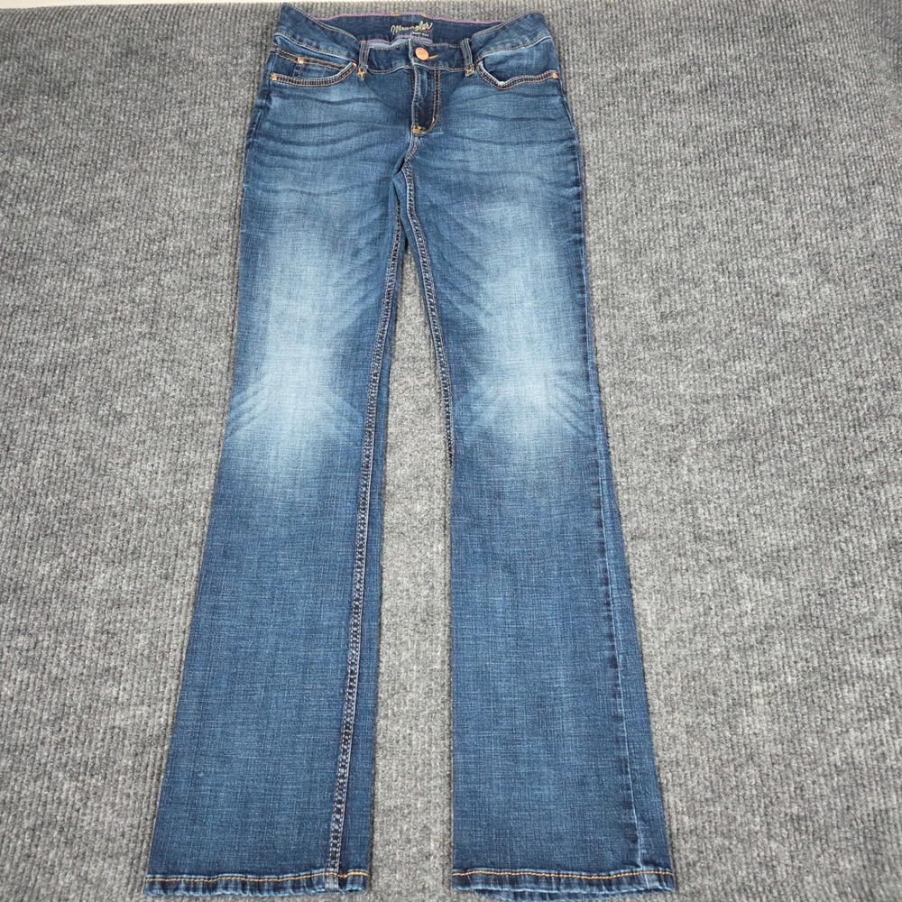 Wrangler Womens Medium Wash Bootcut Jeans Mid‎ Rise Stretch 1009MWZMS 9x36